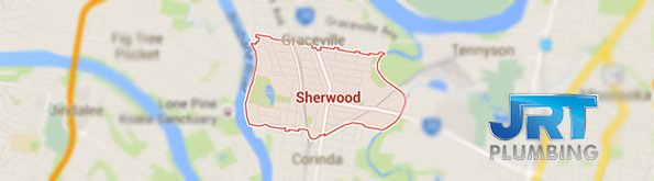 map of plumbing service for Sherwood